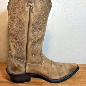 Ariat 15729 Tan Western Cowboy Boots Womens Size 7